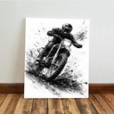 Ver imagem 3 de Kit 3 Quadro Decorativo Motocross Trilha Off Road Enduro Moderno 28x20cm