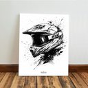 Ver imagem 4 de Kit 3 Quadro Decorativo Motocross Trilha Off Road Enduro Moderno 28x20cm