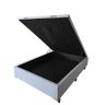 Base Box com Baú Casal Linho Cinza 1,38 X 1,88 Reforçada - 11