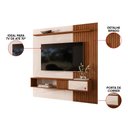 Ver imagem 4 de Painel TV até 70'' Ripado 181cm com Bancada Suspensa Atlas D04 - D'Rossi