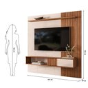 Ver imagem 2 de Painel TV até 70'' Ripado 181cm com Bancada Suspensa Atlas D04 - D'Rossi