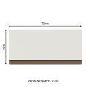 Ver imagem 3 de Armário de Cozinha Aéreo 70 cm 1 Porta Branco Reims Madesa