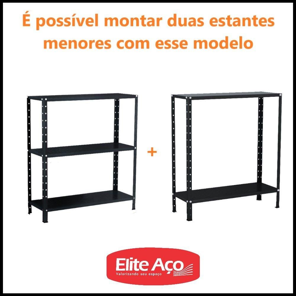 Estante Aço 5 Prateleiras Eaf005 Preta - 2