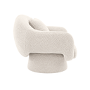 Ver imagem 5 de Poltrona Decorativa Fixa Orgânica para Sala de Estar Cogumelo Bouclê Moscow Off White Vimont Moveis