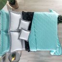 Ver imagem 6 de Kit Cobre Leito Dupla Face Casal King Bordado Renove Hipercal 400 Fios:verde