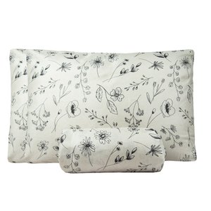 Jogo de Lençol Casal Padrão Bouti Basic Estampado 180 Fios 3 Peças - Minimal Floral Dona Zeze