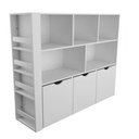 Ver imagem 6 de Estante Infantil com Livreiro Alma 100% Mdf (brinquedos Baús Livros) Woodcore