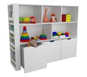 Ver imagem 4 de Estante Infantil com Livreiro Alma 100% Mdf (brinquedos Baús Livros) Woodcore