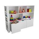 Ver imagem 3 de Estante Infantil com Livreiro Alma 100% Mdf (brinquedos Baús Livros) Woodcore