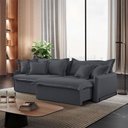 Ver imagem 1 de Sofá Cama Leona Retrátil e Reclinável 270 Cm Braço 15 Cm Meu Sofá Online