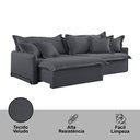 Ver imagem 5 de Sofá Cama Leona Retrátil e Reclinável 270 Cm Braço 15 Cm Meu Sofá Online