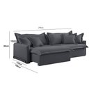 Ver imagem 2 de Sofá Cama Leona Retrátil e Reclinável 270 Cm Braço 15 Cm Meu Sofá Online