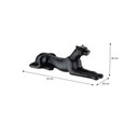 Ver imagem 2 de Escultura Estátua Pantera Leopardo Jaguar Geométrica 30cm:preto Brilho