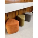 Ver imagem 7 de Kit 3 Puff Trevi Triangulo Decorativo Tecido Boucle Moderno para Sala Escritorio