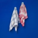 Ver imagem 5 de Kit 2 Ganchos Duplos de Metal Cinza com Adesivo Oikos