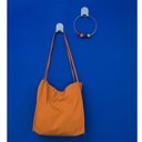 Ver imagem 6 de Kit 2 Ganchos Duplos de Metal Cinza com Adesivo Oikos