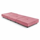 Ver imagem 3 de Puff Cama Dobravel 70cm Slim: Suede Rosa