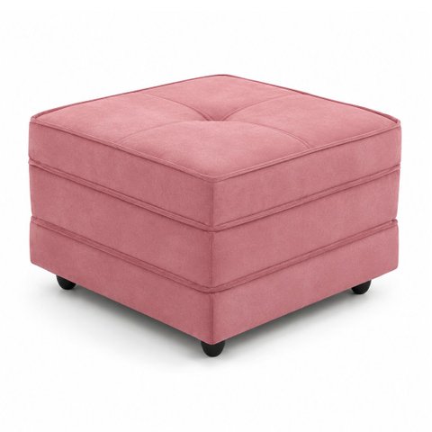 Puff Cama Dobravel 70cm Slim: Suede Rosa