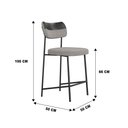Ver imagem 6 de Conjunto 02 Banquetas Medias Mona Courissimo - Ssx Multicoisas