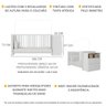 Berço Cômoda com Colchão Incluso e Poltrona de Amamentação Meu Bebê Multimóveis MP4096 - 4