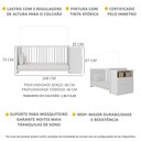 Ver imagem 4 de Berço Cômoda com Colchão Incluso e Poltrona de Amamentação Meu Bebê Multimóveis MP4096