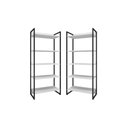 Ver imagem 1 de Conjunto Estantes Atena Branco Preto