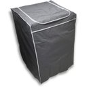 Ver imagem 2 de Capa para Máquina de Lavar Com Zíper - Tam. M - PRETO - Todas 5kg a 14kg - Electrolux Brastemp Consu