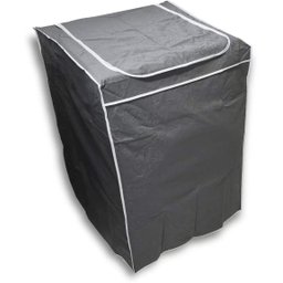 Capa para Máquina de Lavar Com Zíper - Tam. M - PRETO - Todas 5kg a 14kg - Electrolux Brastemp Consu - 2