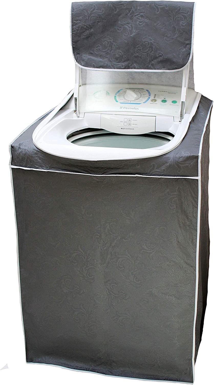 Capa para Máquina de Lavar Com Zíper - Tam. M - PRETO - Todas 5kg a 14kg - Electrolux Brastemp Consu