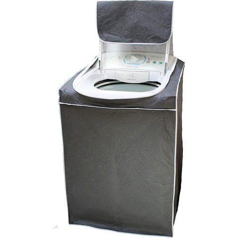 Capa para Máquina de Lavar Com Zíper - Tam. M - PRETO - Todas 5kg a 14kg - Electrolux Brastemp Consu
