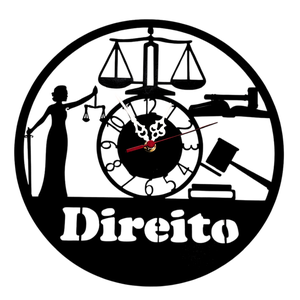 Relógio Direito em Mdf