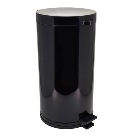Lixeira Com Pedal Cozinha 15L Preta Com Recip. Interno Plástico Viel 3581
