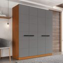 Ver imagem 1 de Guarda Roupa Casal 161,1cm com 4 Portas e 4 Gavetas 240842 Lisboa Politorno Móveis
