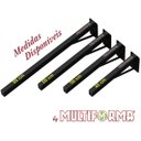 Ver imagem 5 de Mf Multiforma - 3 Suportes Pia Parafusar Bancada Aparador 80 Cm Preto