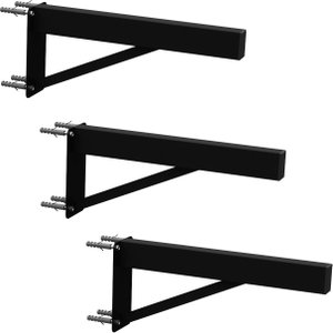 Mf Multiforma - 3 Suportes Pia Parafusar Bancada Aparador 80 Cm Preto