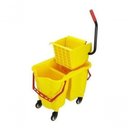 Ver imagem 1 de Carrinho Balde Expremedor Mop para 2 Águas com Rodas e Dreno