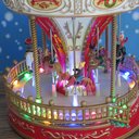 Ver imagem 4 de Carrossel Musical com Movimento Enfeite Decoração de Natal