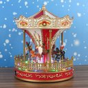 Ver imagem 1 de Carrossel Musical com Movimento Enfeite Decoração de Natal