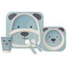Kit Refeição em Bambu Cachorro Azul Buba 16226 - 1