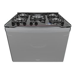 Fogão de Embutir 5 Bocas Preto com Frente Espelhada e Timer Digital Dako Diplomata Grill Style - 2