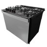 Fogão de Embutir 5 Bocas Preto com Frente Espelhada e Timer Digital Dako Diplomata Grill Style - 6