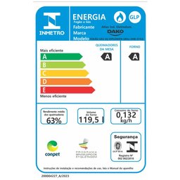 Fogão de Embutir 5 Bocas Preto com Frente Espelhada e Timer Digital Dako Diplomata Grill Style - 9