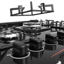 Ver mais imagens de Fogão de Embutir 5 Bocas Preto com Frente Espelhada e Timer Digital Dako Diplomata Grill Style