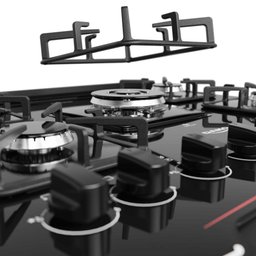 Fogão de Embutir 5 Bocas Preto com Frente Espelhada e Timer Digital Dako Diplomata Grill Style - 8