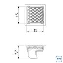 Ver imagem 3 de Ralo Neo Hidden Tramontina em PVC 15 x 15 cm
