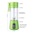Ver imagem 3 de Liquidificador Shake Juice Cup Portátil com Usb Verde