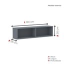 Ver imagem 2 de Nicho de Parede 300x1200mm Grafito