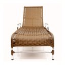 Ver imagem 4 de Espreguiçadeira Esteira Catar de Alumínio Piscina Sépia