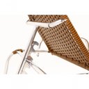 Ver imagem 3 de Espreguiçadeira Esteira Catar de Alumínio Piscina Sépia