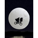 Ver imagem 3 de Luminária Abajur de Mesa 3d Lua Et Filme Led Enfeite Grande